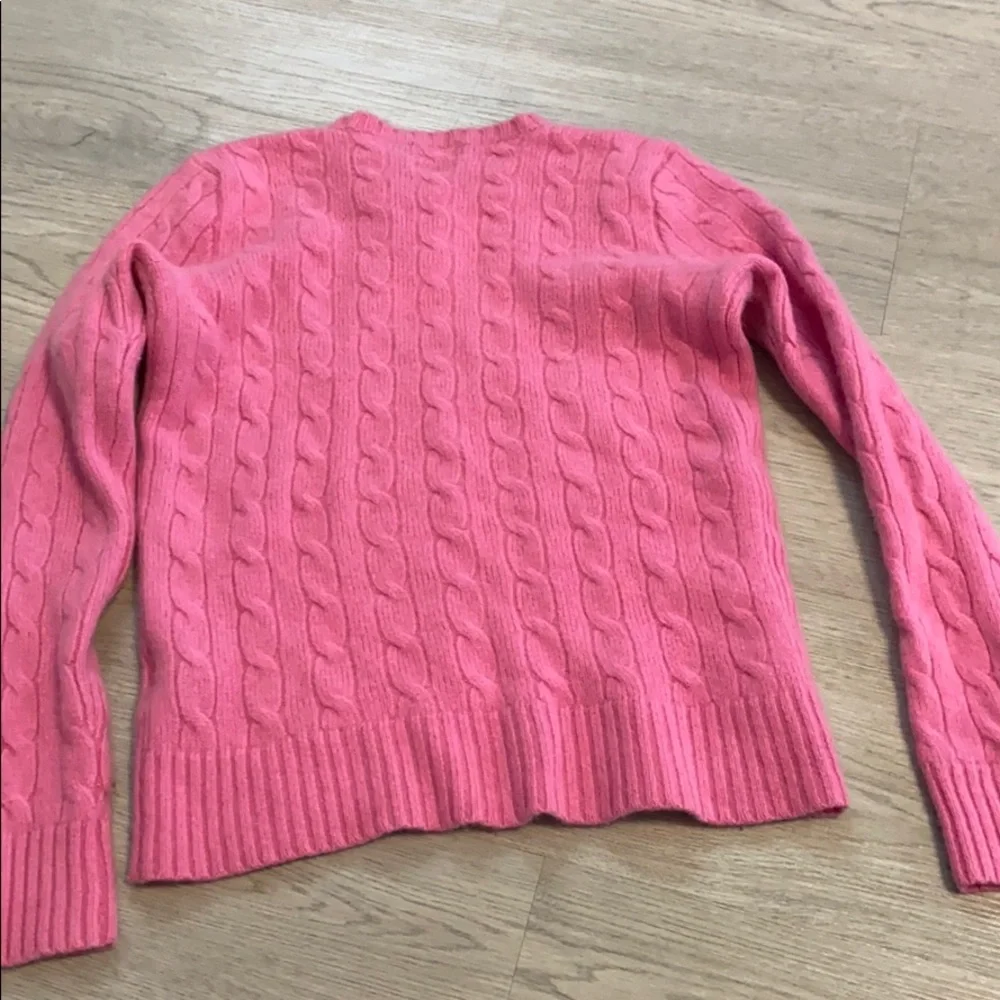 Polo Ralph Lauren Pink Cashmere Sweater girls size 12 - Picture 7 of 12